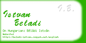 istvan beladi business card
